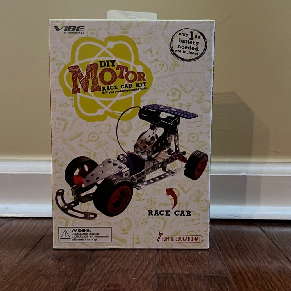DIY motor race car kit w/o battery